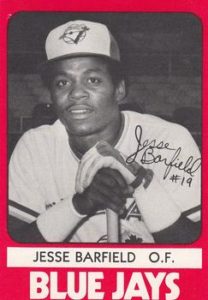 Jess Barfield 1980 minor league baseball card