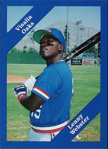 Lenny Webster 1989 minor league baseball card