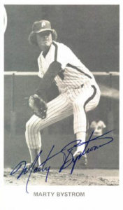 Marty Bystrom 1981 Phillies postcard