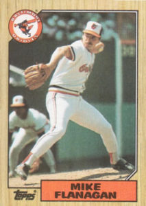Mike Flanagan 1987 Topps Baseball Card