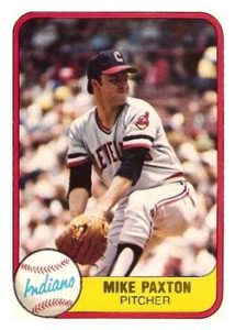Mike Paxton 1981 Fleer Baseball Card
