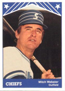 Mitch Webster 1983 minor league baseball card