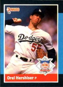 Orel Hershiser 1988 Donruss Baseball Card