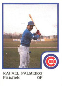 Rafael Palmeiro 1986 minor league baseball card