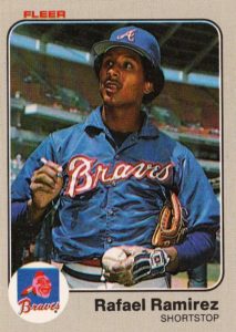 Rafael Ramirez 1983 Fleer baseball card