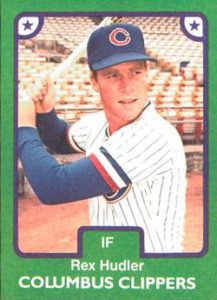 Rex Hudler 1984 minor league baseball card