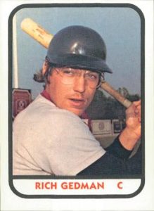 Rich Gedman 1981 minor league baseball card
