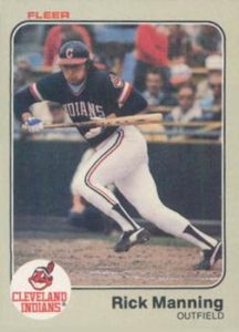 Rick Manning 1983 Fleer Baseball Card