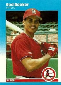 Rod Booker 1987 Fleer Baseball Card