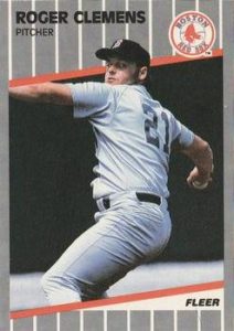 Roger Clemens 1989 Fleer Baseball Card