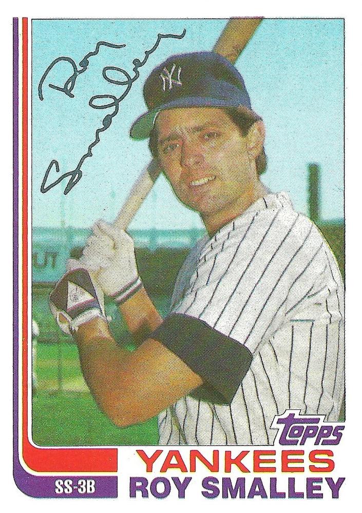 Roy Smalley 1982 Topps Baseball Card - 1980s Baseball