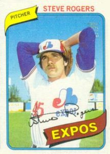 Steve Rogers 1980 Topps Baseball Card