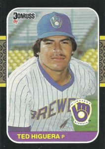 Teddy Higuera 1987 Donruss Baseball card