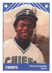 Tony Fernandez 1983 minor league baseball card