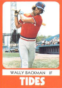Wally Backman 1980 minor league baseball card