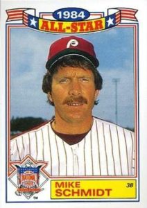 Mike Schmidt 1985 Topps Glossy All-Star baseball card