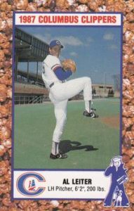 Al Leiter 1987 minor league baseball card