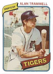 Alan Trammell 1980 Topps Baseball Card