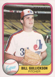 Bill Gullickson 1981 Fleer Baseball Card