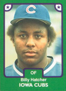 Billy Hatcher 1984 minor league baseball card
