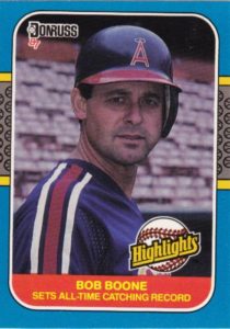 Bob Boone 1987 Donruss Baseball Card