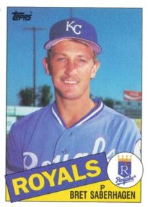 Bret Saberhagen 1985 baseball card