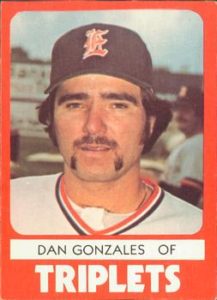 Dan Gonzales 1980 minor league baseball card