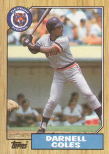 Darnell Coles 1987 Topps Baseball Card