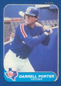 Darrell Porter 1986 Fleer baseball card