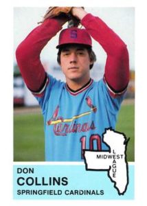 Don Collins 1982 minor league baseball card