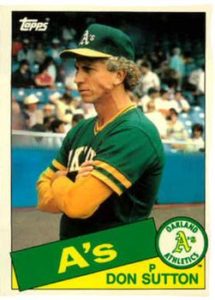 Don Sutton 1985 Topps Baseball Card
