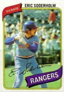 Eric Soderholm 1980 Topps Baseball Crd