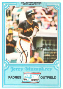 Jerry Mumphery 1981 Drakes Big Hitters baseball card