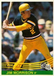 Jim Morrison 1984 baseball card