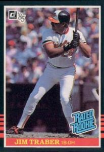 Jim Traber 1985 Donruss Baseball Card