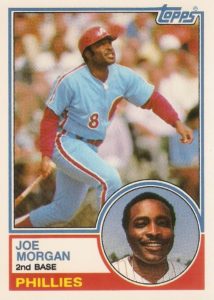 Joe Morgan 1983 Topps Baseball Card