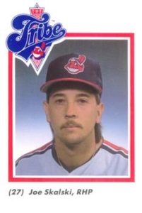 Joe Skalski 1989 Cleveland Indians baseball Card