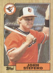 John Stefero 1987 Topps Baseball Card