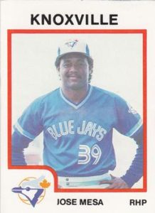 Jose Mesa 1981 minor league baseball card