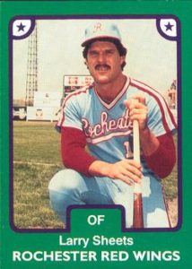 Larry Sheets 1984 minor league baseball card