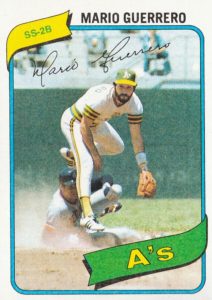 Mario Guerrero 1980 Topps Baseball Card
