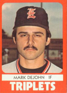 Mark DeJohn 1980 minor league baseball card