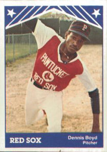 Oil Can Boyd 1983 minor league baseball card