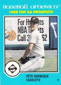 Pete Harnisch 1988 minor league baseball card
