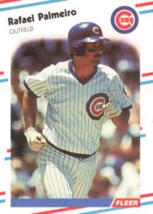 Rafael Palmeiro 1988 Fleer Baseball Card