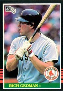 Rich Gedman 1985 Donruss Baseball Card