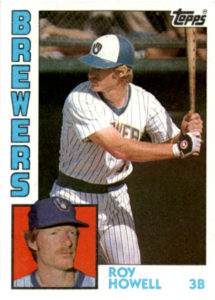 Roy Howell 1984 Topps Baseball Card copy