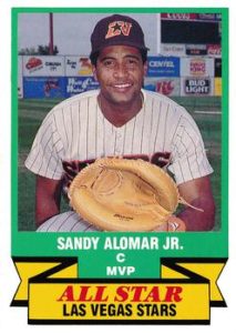 Sandy Alomar Jr 1988 minor league baseball card