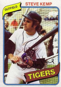 Steve Kemp 1980 Topps Baseball Card