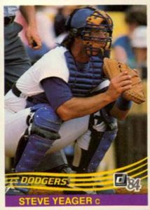 Steve Yeager 1984 Donruss Baseball Card